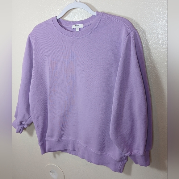 AGOLDE THORA SWEATSHIRT IN LUNAR PURPLE size Large - Picture 2 of 11